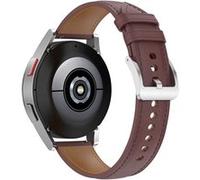 Bracelet Cuir pour Galaxy Watch 4 Watch 3 41mm Huawei Watch GT 3 42mm Marron