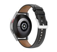 Bracelet Cuir pour Galaxy Watch 4 Watch 3 41mm Huawei Watch GT 3 GT 2 42mm Noir