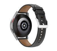 Bracelet Cuir pour Galaxy Watch 4 Watch 3 41mm Huawei Watch GT 3 GT 2 42mm Noir