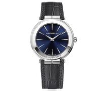 Bracelet cuir / tissu homme - MICHEL HERBELIN - Montre Herbelin Newport slim cuir noir - Couleur de la matière:Blanc