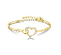Bracelet Cœur Infini, Bracelet Connecté Pour Toujours « À Ma Fille », Bijoux Mère et Fille Ajustables, Cadeau Inspirant pour Fille et Mère (#1)
