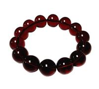 Bracelet d’ambre de sang authentique for hommes et femmes, bracelet birman, petit cercle unique for attirer la richesse fortune