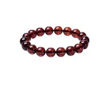 Bracelet d’ambre de sang authentique for hommes et femmes, bracelet birman, petit cercle unique for attirer la richesse fortune