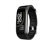 Bracelet d'activité avec moniteur de fréquence cardiaque et d'oxygène sanguin Black