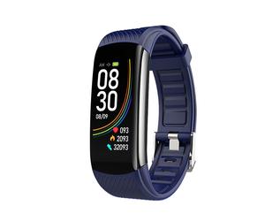 Bracelet d'activité avec moniteur de fréquence cardiaque et d'oxygène sanguin Blue