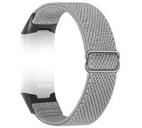 Bracelet d'activité en nylon résistant pour Fitbit Charge 5/6 LightGrey