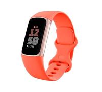 Fitbit Bracelet connecté Charge 6, Suivi fréquence cardiaque, Capteur EDA, 40 modes, Or rose/Corail