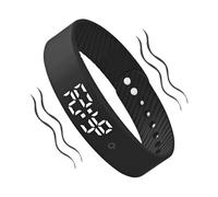 Bracelet d'alarme Silencieux | Rappel de Pilule avec 3 alarmes | Minuteur Bracelet Vibrant pour lit, Chambre, dortoir, Voyage, Femme, Adulte, Adolescent, Personnes âgées, médicaments