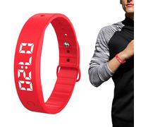 Bracelet d'alarme vibrant - Bracelet silencieux et rechargeable, horloge pour dormeurs lourds avec 8 alarmes, portable intelligent avec un matériau durable pour adultes, , couples, sommeil quot