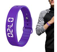 Bracelet D'alarme Vibrant - Bracelets Rechargeables Silencieux, Montre-horloge Pour Dormeurs Lourds 8 Alarmes | Pour Adultes, , Couples, Sommeil Quotidien, Voyage, Maison, Lit, Chambre À Couche