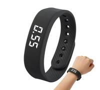 Bracelet d'alarme vibrante - Montre portable moderne et étanche, rappel numérique silencieux, bracelet réglable | Réveil pour étudiants, , adolescents, femmes, hommes, dortoirs
