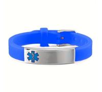 Bracelet d'alerte médicale phosphorescent, bracelet d'identification médicale personnalisé en silicone gravé pour la nuit, bracelet d'identification personnalisé en forme d'arachide/abeille