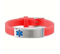 Bracelet d'alerte médicale phosphorescent, bracelet d'identification médicale personnalisé en silicone gravé pour la nuit, bracelet d'identification personnalisé en forme d'arachide/abeille