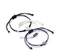 The Carat Shop Bracelets de l'amitié Real Madrid – Lot de 3 – Taille unique – Zinc – Pas de gemme