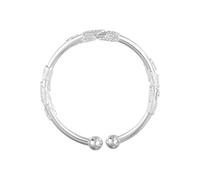 Bracelet d'amitié en argent sterling, design ouvert avec perles, élégant et durable, bijou pour femme, idéal pour le bal de fin d'année, les rendez-vous, les soirées, les voyages, les anniversaires