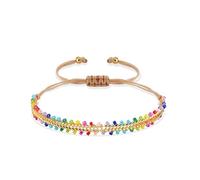 Bracelet D'Amitié Exquis Pour Femme, Cadeau Surfeur, Motif BohèMe, Perles De Rocaille, Bracelet RéGlable Fait Main