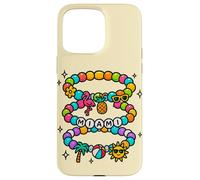 Bracelet d'amitié Miami avec icônes de la Floride Coque pour iPhone 15 Pro Max
