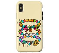 Bracelet d'amitié Miami avec icônes de la Floride Coque pour iPhone X/XS