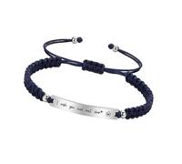 Bracelet d'amitié réglable en nylon avec plaque en métal - Idéal pour les souvenirs de remise de diplôme, One Size, Comme décrit