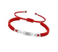 Bracelet d'amitié réglable en nylon avec plaque en métal - Idéal pour les souvenirs de remise de diplôme, One Size, Comme décrit