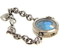 Bracelet d'apatite brute bleu néon, modèle Medallion, 25 mm