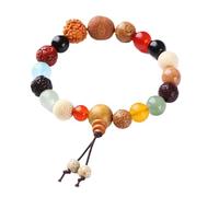 Bracelet de 18 graines de Bodhi - Bijoux de prière faits à la main pour les couples, cadeau porte-bonheur pour connexion spirituelle