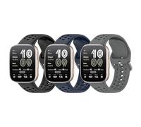 Bracelet de 22 mm pour Amazfit Bip Max/Bip 6/Bip 5/Bip 5 Unity/Cheetah/Cheetah Pro/Balance 3 2 1, bracelet de montre en silicone pour Amazfit GTR 4/GTR 3/GTR 3 Pro/GTR 2e/GTR 2 eSIM/GTR 47 mm, Medium