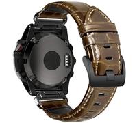 Bracelet de 22 mm pour Garmin Fenix 8 47 mm/7/6/5, motif crocodile compatible avec Forerunner 935/945/745/965/970, Instinct 3 45 mm, Epix Pro 47 mm