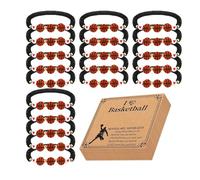 Bracelet de basket-ball pour équipe, bijoux de sport à la mode | Bracelets unisexes réglables avec basket-ball, avec cartes inspirantes, Consulte la descripción, Matériaux mixtes, Unisexe