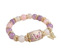 Bracelet de Bénédictions Édition Limitée 2026 avec Oiseau Moineau, Charm Inspirant en Perles pour la Force, l’Espoir et la Joie, Bijoux de Printemps à Offrir pour Femmes, Mères, Sœurs et Amies