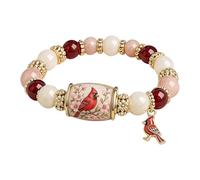 Bracelet de Bénédictions Édition Limitée 2026 avec Oiseau Moineau, Charm Inspirant en Perles pour la Force, l’Espoir et la Joie, Bijoux de Printemps à Offrir pour Femmes, Mères, Sœurs et Amies