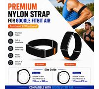 Bracelet de biceps pour Google Fitbit Air, bracelet en nylon pour le bras/le poignet, bracelet de remplacement pour tracker d'activité physique pour Google Fitbit Air