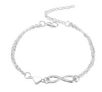 Bracelet de bijoux de coeur - Design fait à la main, style en alliage | Bijoux confortables, accessoire d'amour pour sa fille petite amie ma petite amie épouse pour le port quotidien et comme cadeau a