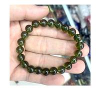 Bracelet de Bijoux en Pierres précieuses Naturelles de Perles de moldavite for Hommes for Femmes for Cadeau en Gros!,SBO99TON-9990 (Color : Green, Size : 6mm Beads)