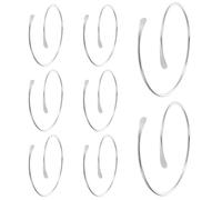 Bracelet de Bras pour Femme, Manchette Ouverte Réglable, Lot de 8