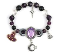 Bracelet De Charme De Lune De Cristal De Sorcière, Charmes De Sorcière