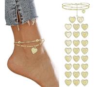 Bracelet de Cheville de Plage, Anneau de Cheville Poli pour les Voyages en Plein Air et les Rencontres pour Femmes (N)