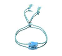Bracelet de cheville en céramique sur le thème de l'océanique pour femme - Confortable - Cadeau décoratif - Poisson en céramique, taille unique, Comme décrit