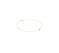 Bracelet de cheville italien avec plaqué or fin 18 carats,Longueur réglable de 22 à 25 cm,Chaîne de cheville étanche avec pochette en velours élégante pour femmes, 22 centimeters, Argent sterling