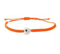 Bracelet de cheville ou bracelet en corde tressée vibrante - Décoration pour les yeux - Unisexe - Bijoux faits à la main - Idée cadeau, taille unique, Comme décrit