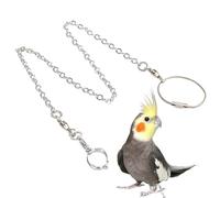 Bracelet de Cheville pour Oiseaux de Compagnie, Laisse de Traction extérieure pour aras | Laisse de Traction Anti-arrêt Sparrow pour l'extérieur - Laisse de Harnais de Perroquet en Acier