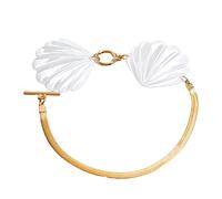 Bracelet de cheville réglable en forme de coquillage pour femme - Chaîne porte-bonheur en fer délicat - Bijou de pied pour le quotidien et les fêtes