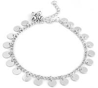 Bracelet de cheville sandales de pièce de monnaie Boho avec cloches, bijoux de chaîne de sandales pieds nus avec pompons bohème Belly Dance Cheville de cheville a été élaboré