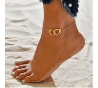 Bracelet de cheville - SHOP-STORY - Freedom - Doré - Ajustable - Métal