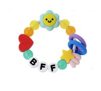 Bracelet De Dentition De L'amitié - Infantino - 316790 - Silicone - "Best Friend Forever" Amis Pour La Vie Multicolore