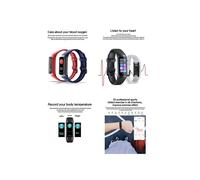 Bracelet de fitness intelligent C60 (noir) étanche IP67 (1,1 pouce)