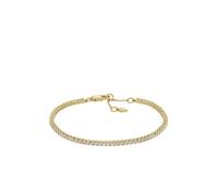 Fossil Bracelet fin en laiton avec fermoir mousqueton pour femme