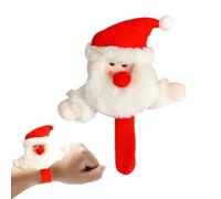 Bracelet de gifle de Noël, bracelet en peluche amusant pour petits enfants, bonhomme de neige du Père Noël, bracelet à pression pour Noël