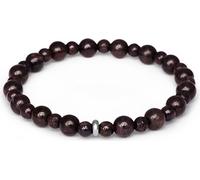 Bracelet de grenat avec perles MINK155/17