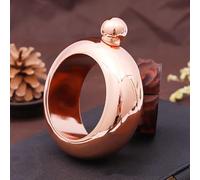 Bracelet de hanche en acier inoxydable avec flasque de 100 ml pour alcool whisky liqueur bijoux pour fête reine (or rose)